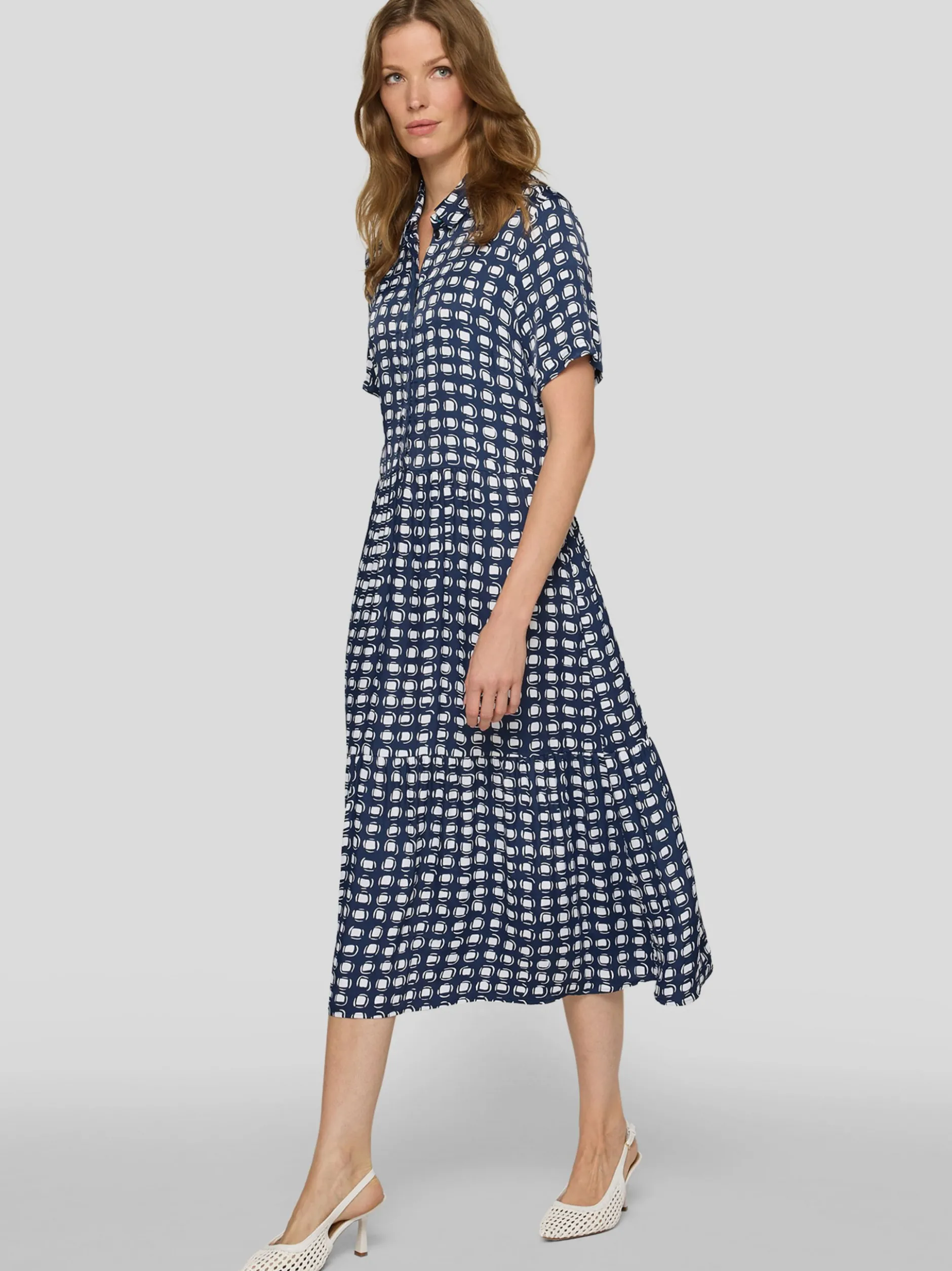 RABE Damen Kleid in blau weiß