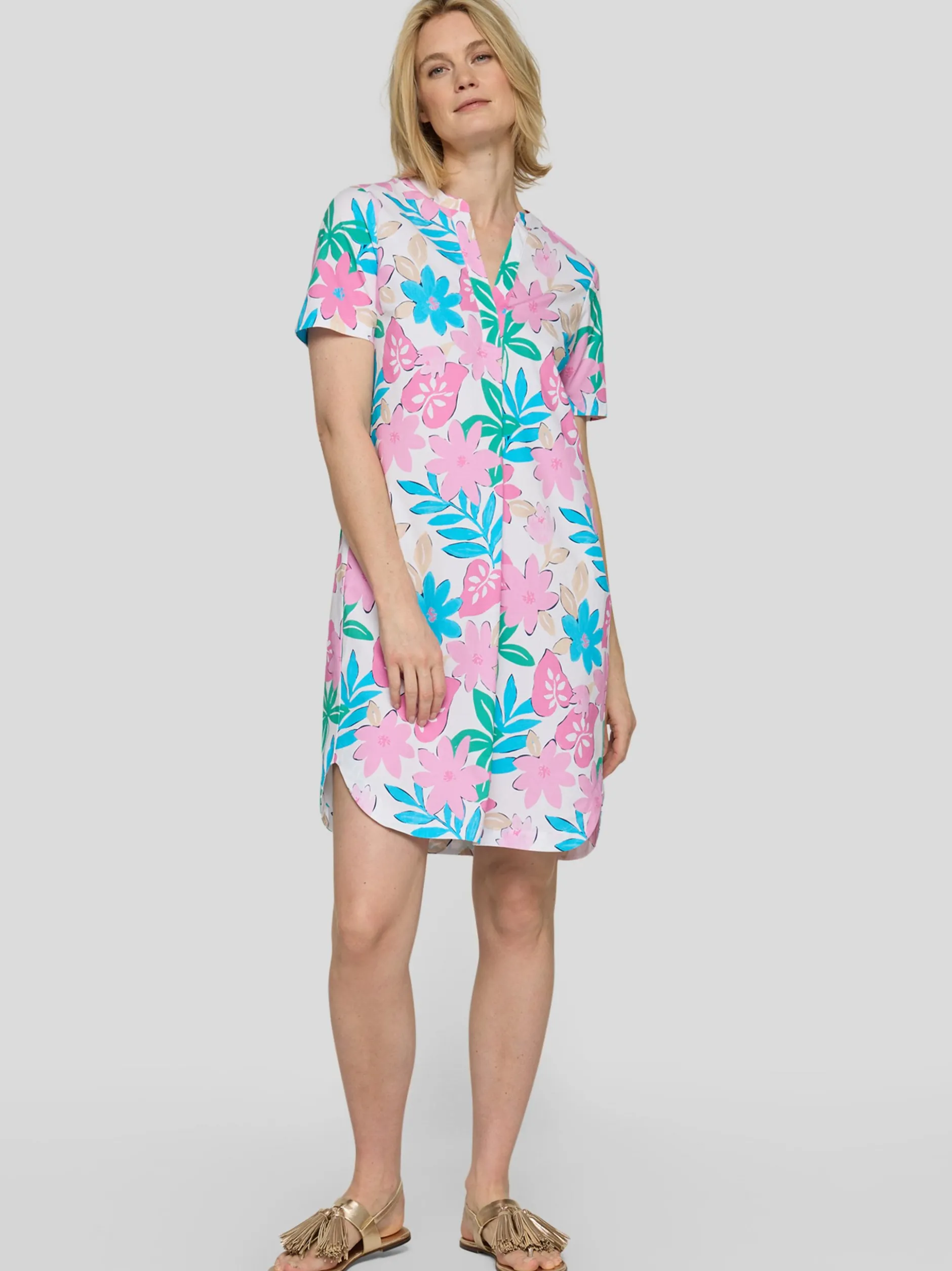 RABE Damen Kleid in rosa mehrfarbig