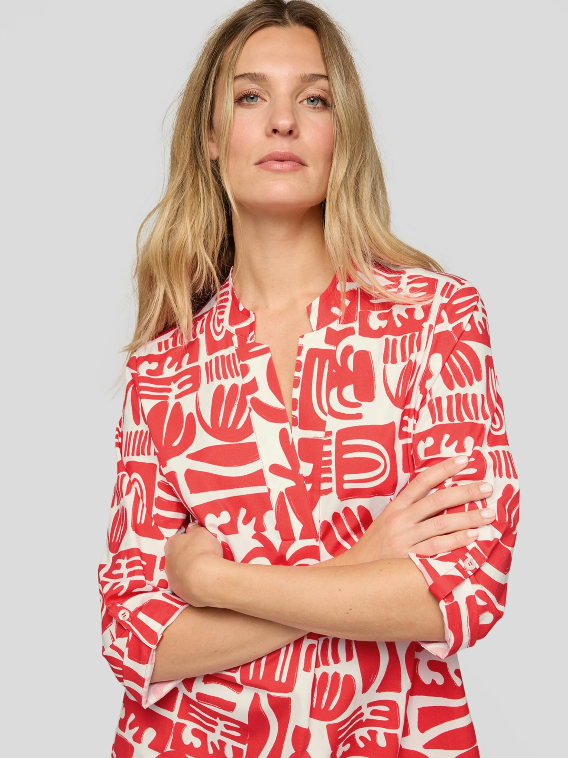 RABE Damen Kleid in weiß orange