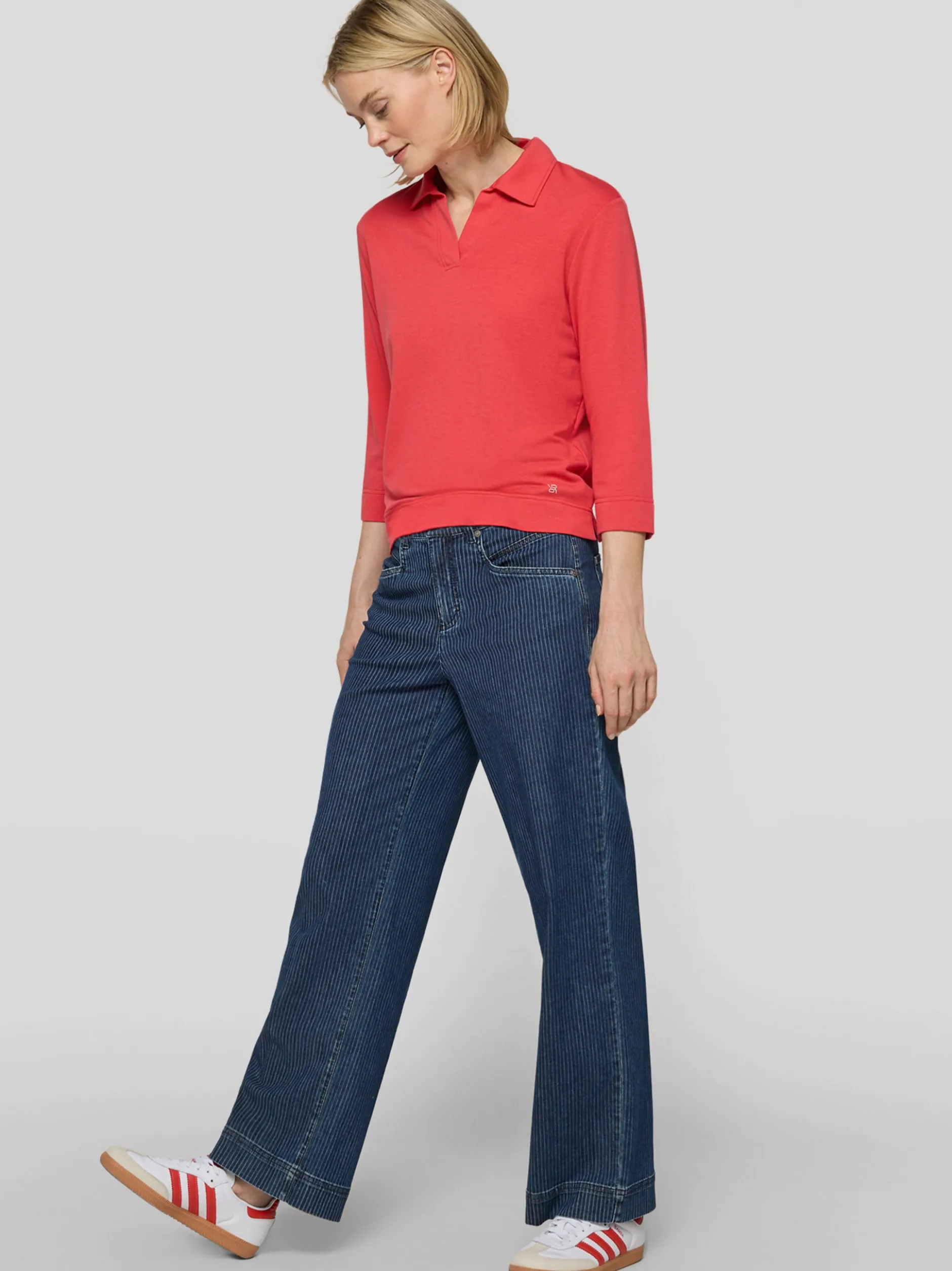 RABE Damen Langarmshirt in koralle