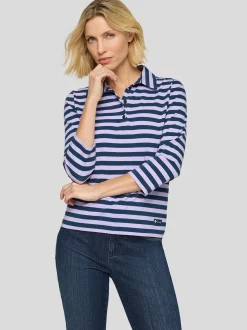 RABE Damen Poloshirt in lila mehrfarbig