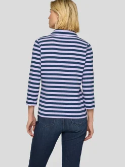 RABE Damen Poloshirt in lila mehrfarbig