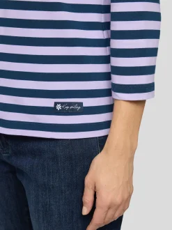 RABE Damen Poloshirt in lila mehrfarbig