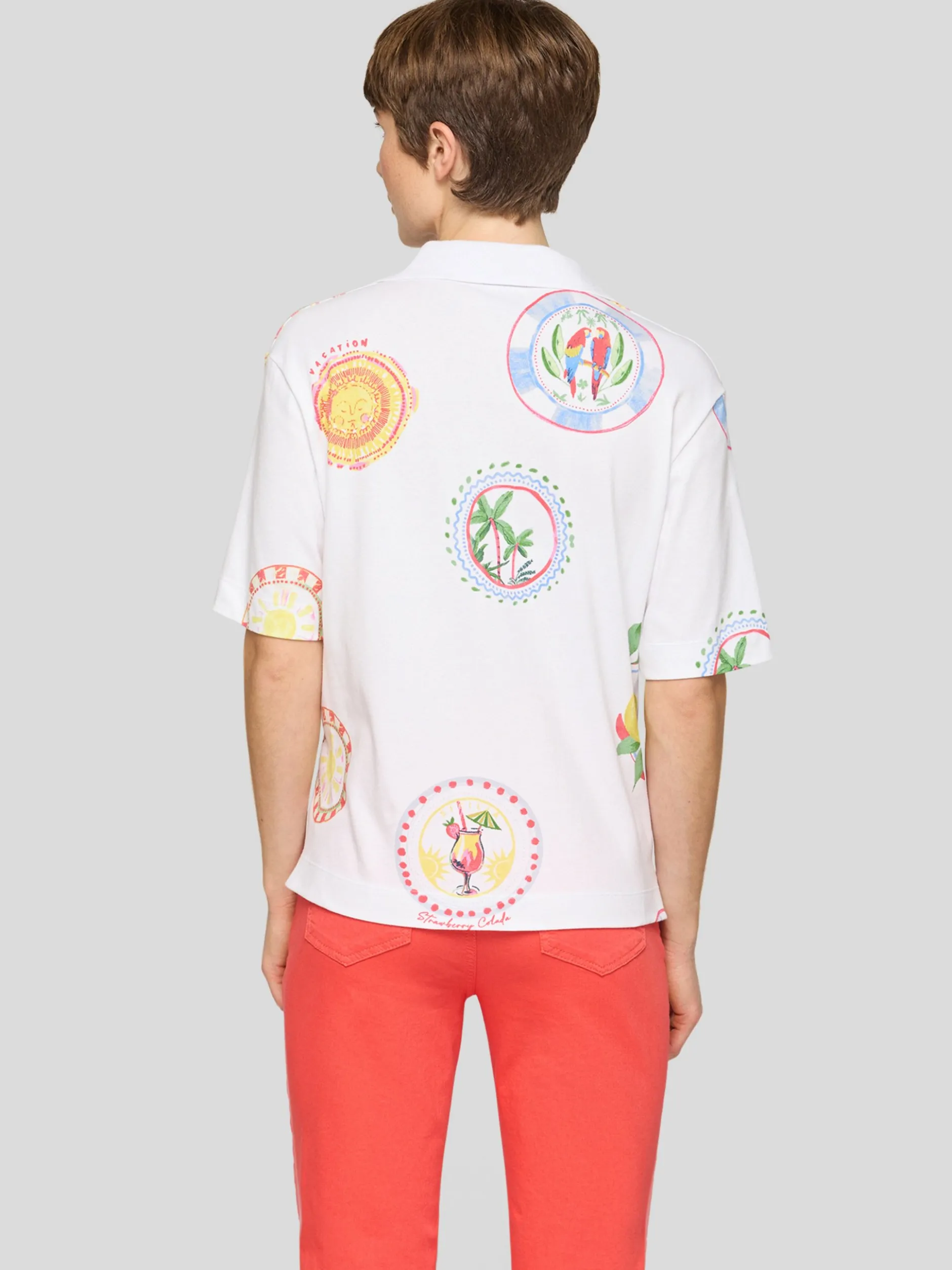 RABE Damen Poloshirt in weiß