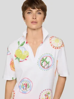 RABE Damen Poloshirt in weiß