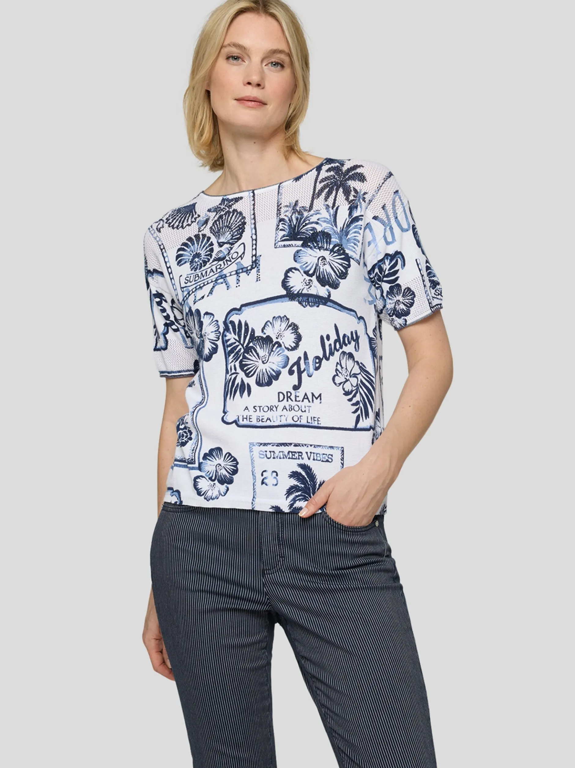 RABE Damen Pullover in blau