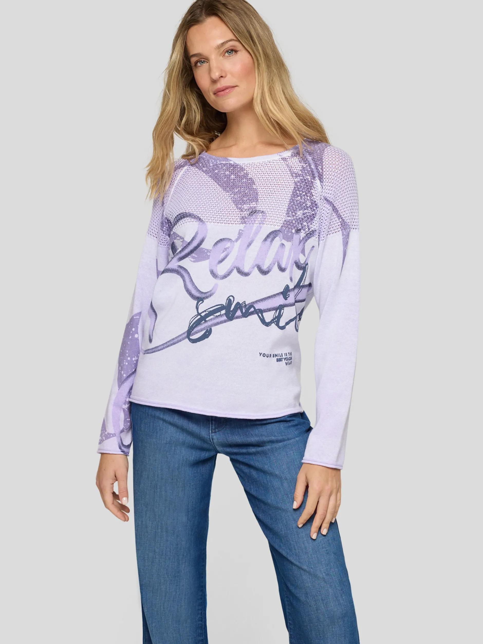 RABE Damen Pullover in lila