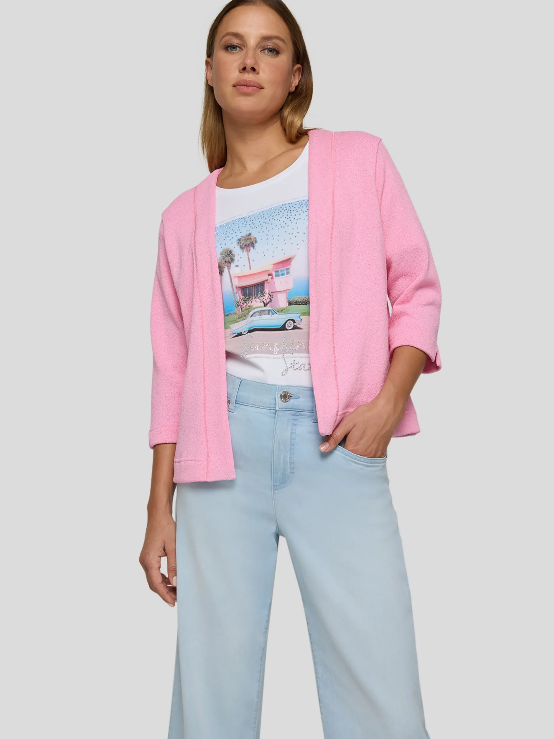 RABE Damen Strickjacke in pink