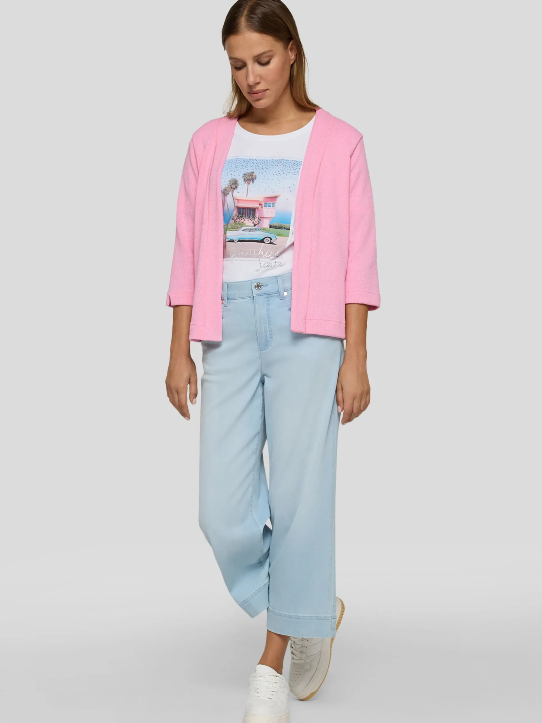 RABE Damen Strickjacke in pink