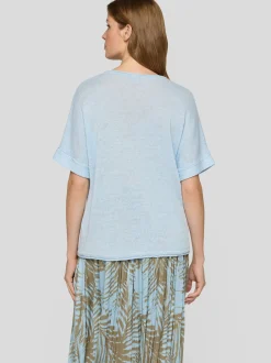 RABE Damen Strickshirt in hellblau