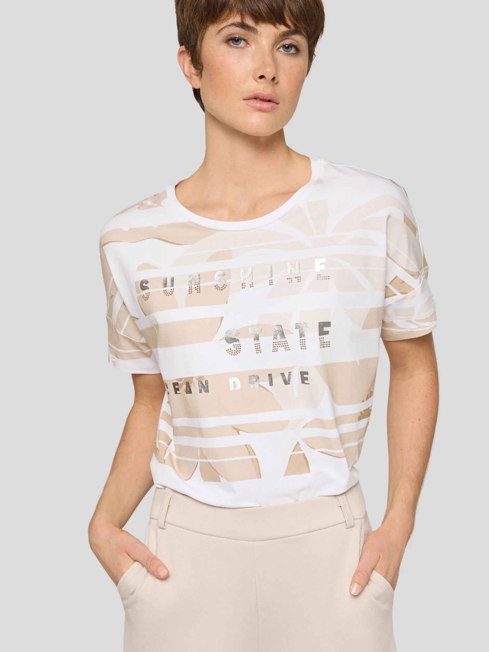 RABE Damen T-Shirt in beige