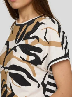 RABE Damen T-Shirt in beige mehrfarbig