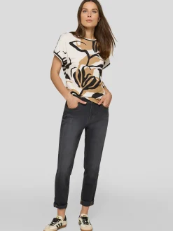 RABE Damen T-Shirt in beige mehrfarbig