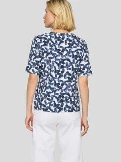 RABE Damen T-Shirt in blau weiß