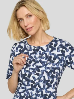 RABE Damen T-Shirt in blau weiß