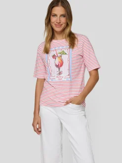 RABE Damen T-Shirt in koralle mehrfarbig
