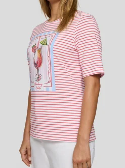 RABE Damen T-Shirt in koralle mehrfarbig
