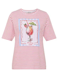 RABE Damen T-Shirt in koralle mehrfarbig