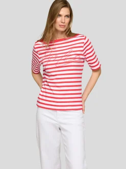 RABE Damen T-Shirt in koralle weiß