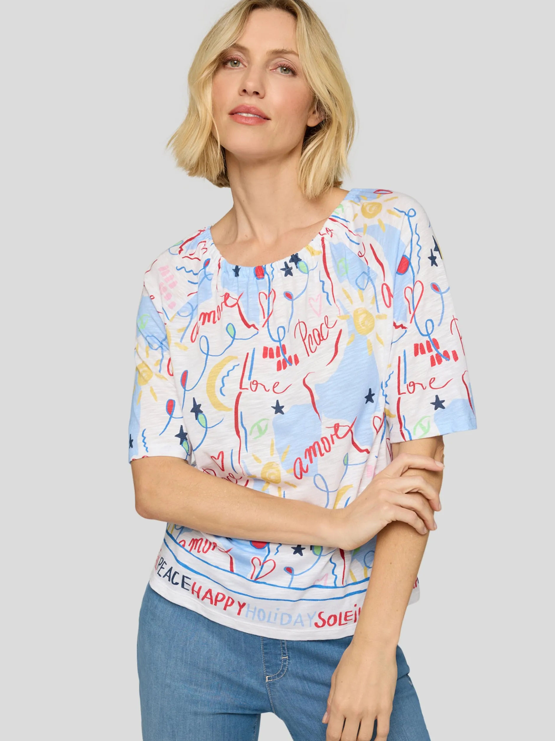 RABE Damen T-Shirt in weiß