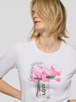 RABE Damen T-Shirt in weiß mehrfarbig