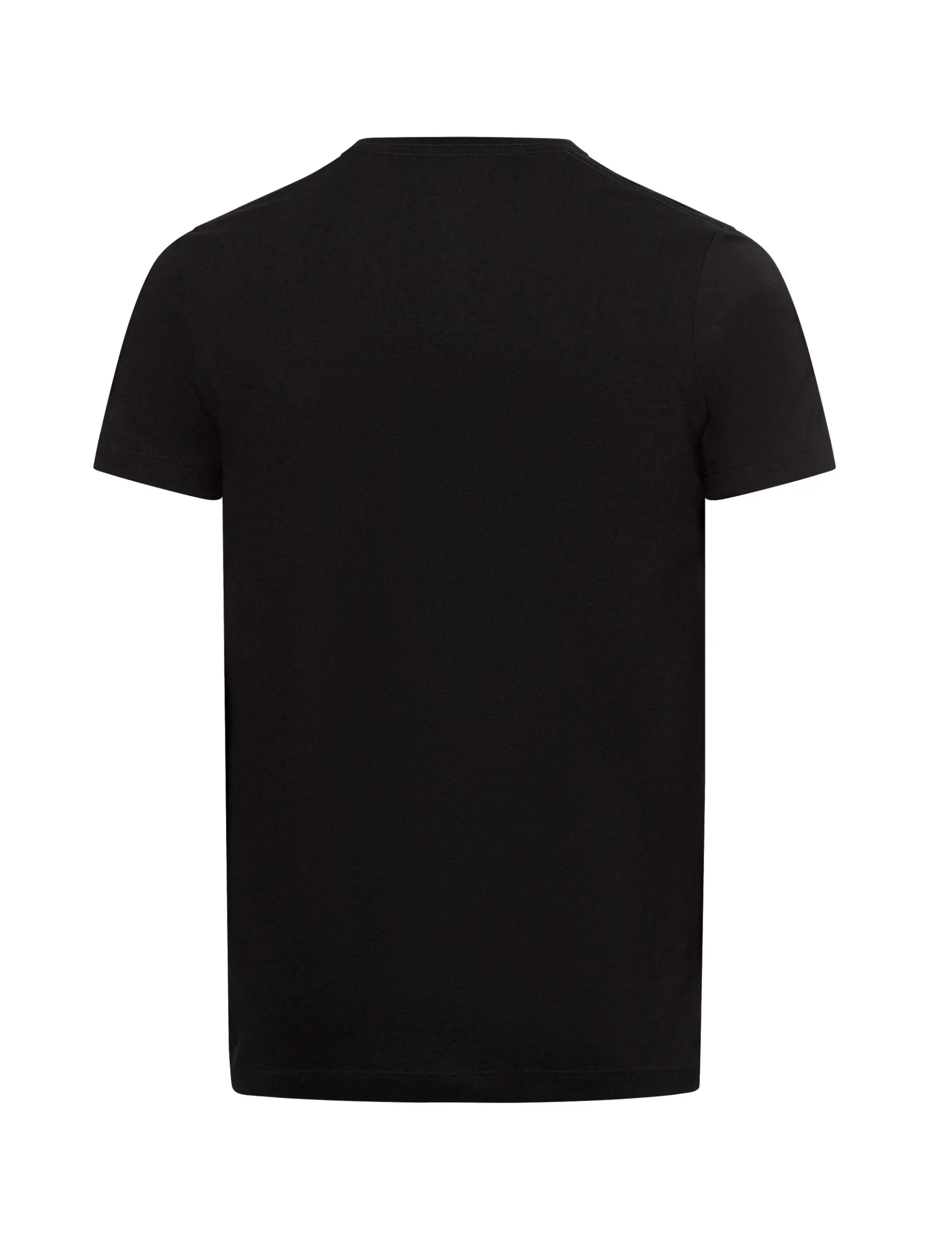 Ragman Herren Doppelpack T-Shirt in schwarz
