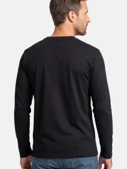 Ragman Herren Langarmshirt im 3er-Pack in mehrfarbig