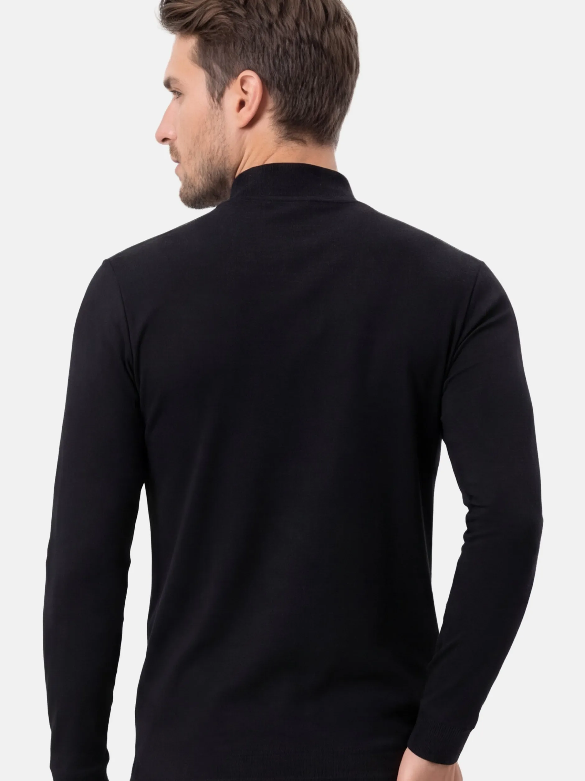 Ragman Herren Langarmshirt im 3er-Pack in grau