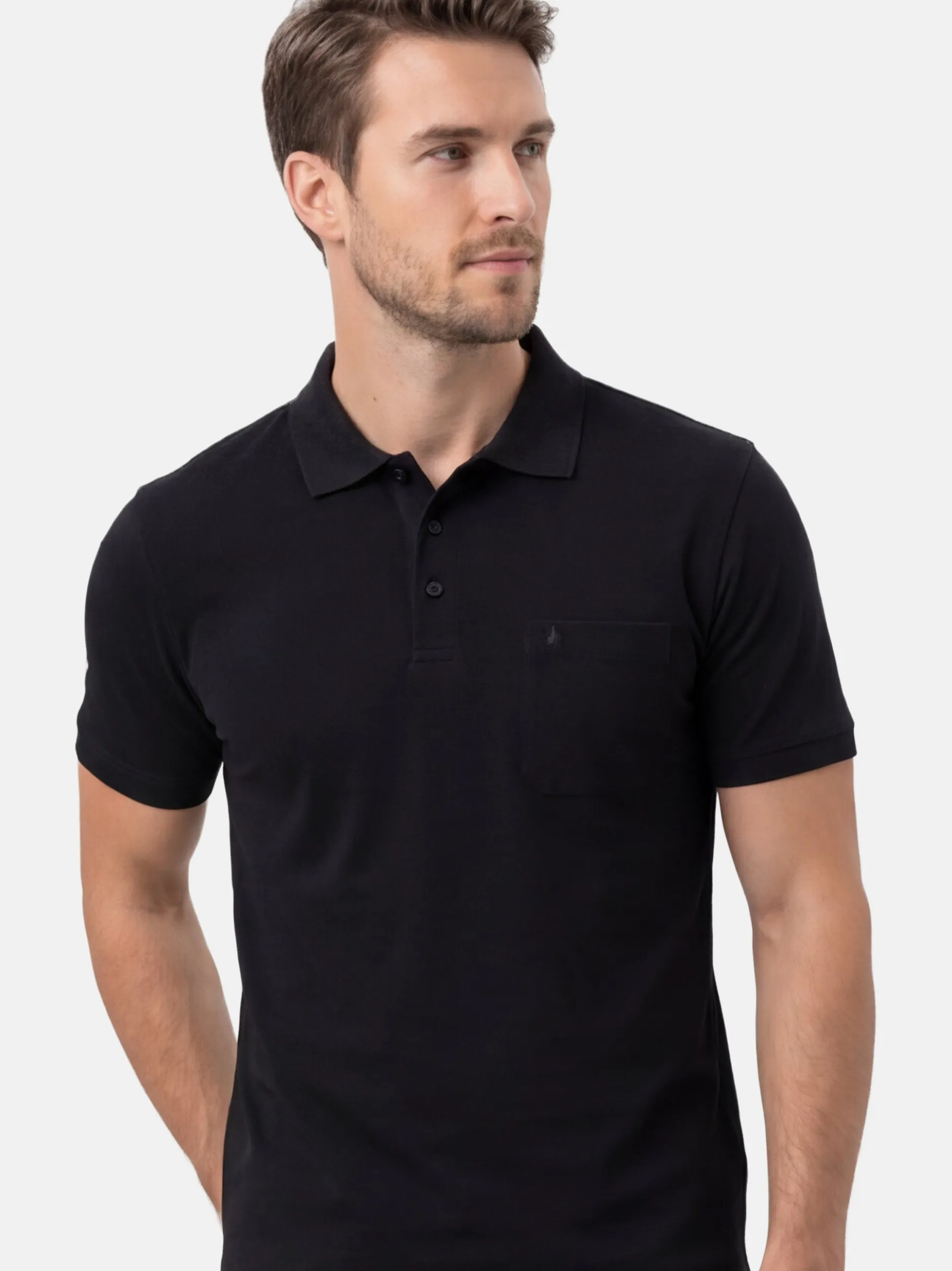 Ragman Herren Poloshirt im 2er-Pack in mehrfarbig