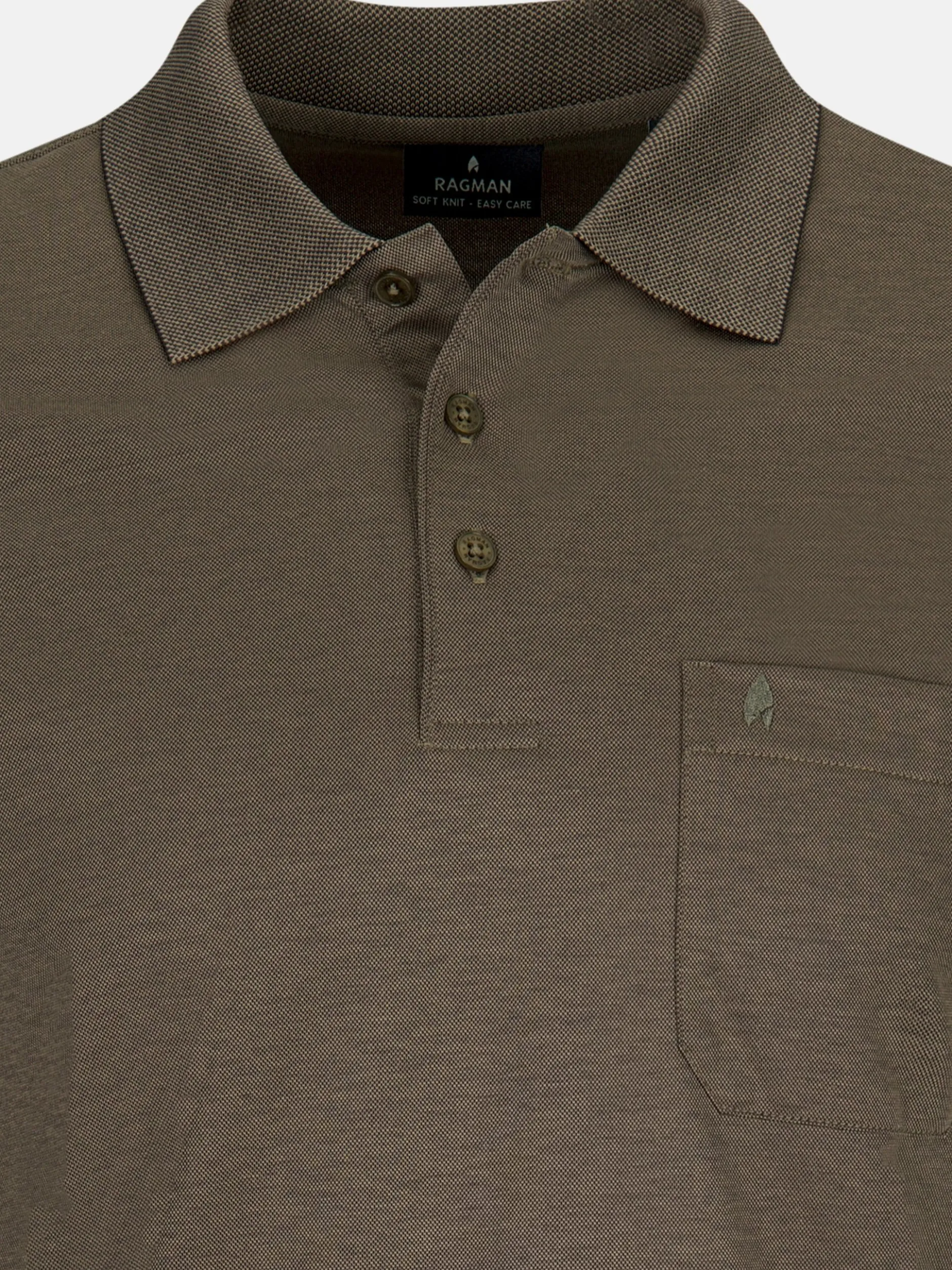 Ragman Herren Poloshirt im 2er-Pack in mehrfarbig