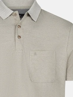 Ragman Herren Poloshirt in beige