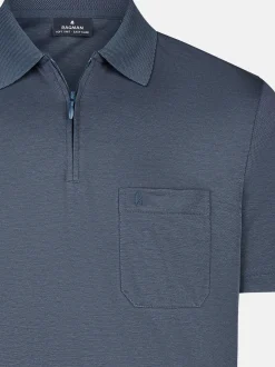 Ragman Herren Poloshirt in blau