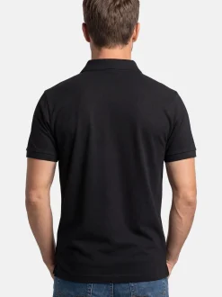 Ragman Herren Poloshirt in schwarz