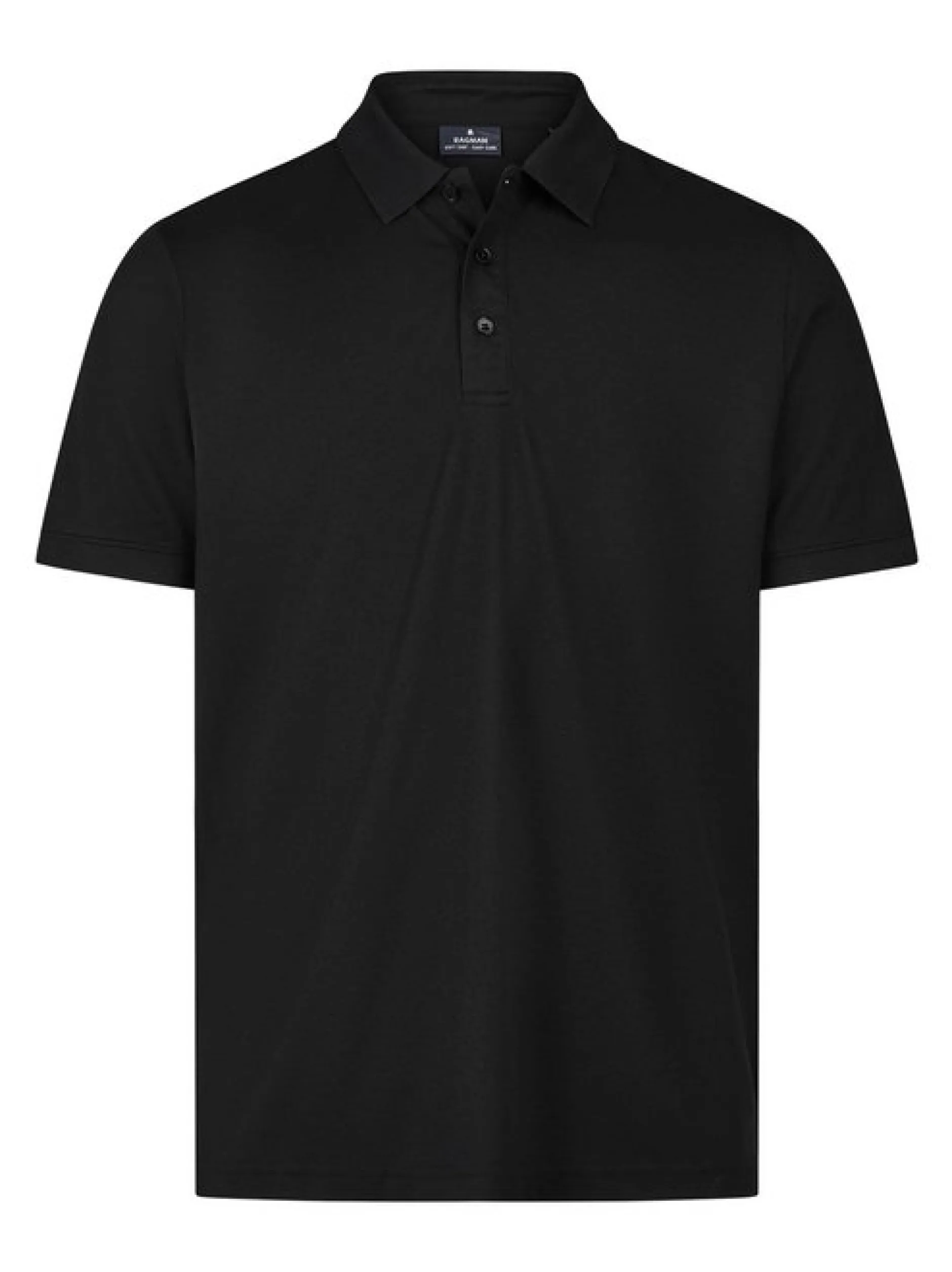 Ragman Herren Poloshirt in schwarz