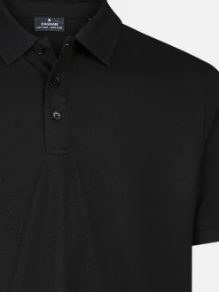 Ragman Herren Poloshirt in schwarz