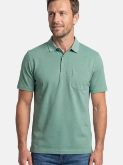 Ragman Herren Poloshirts im 2er-Pack in grün