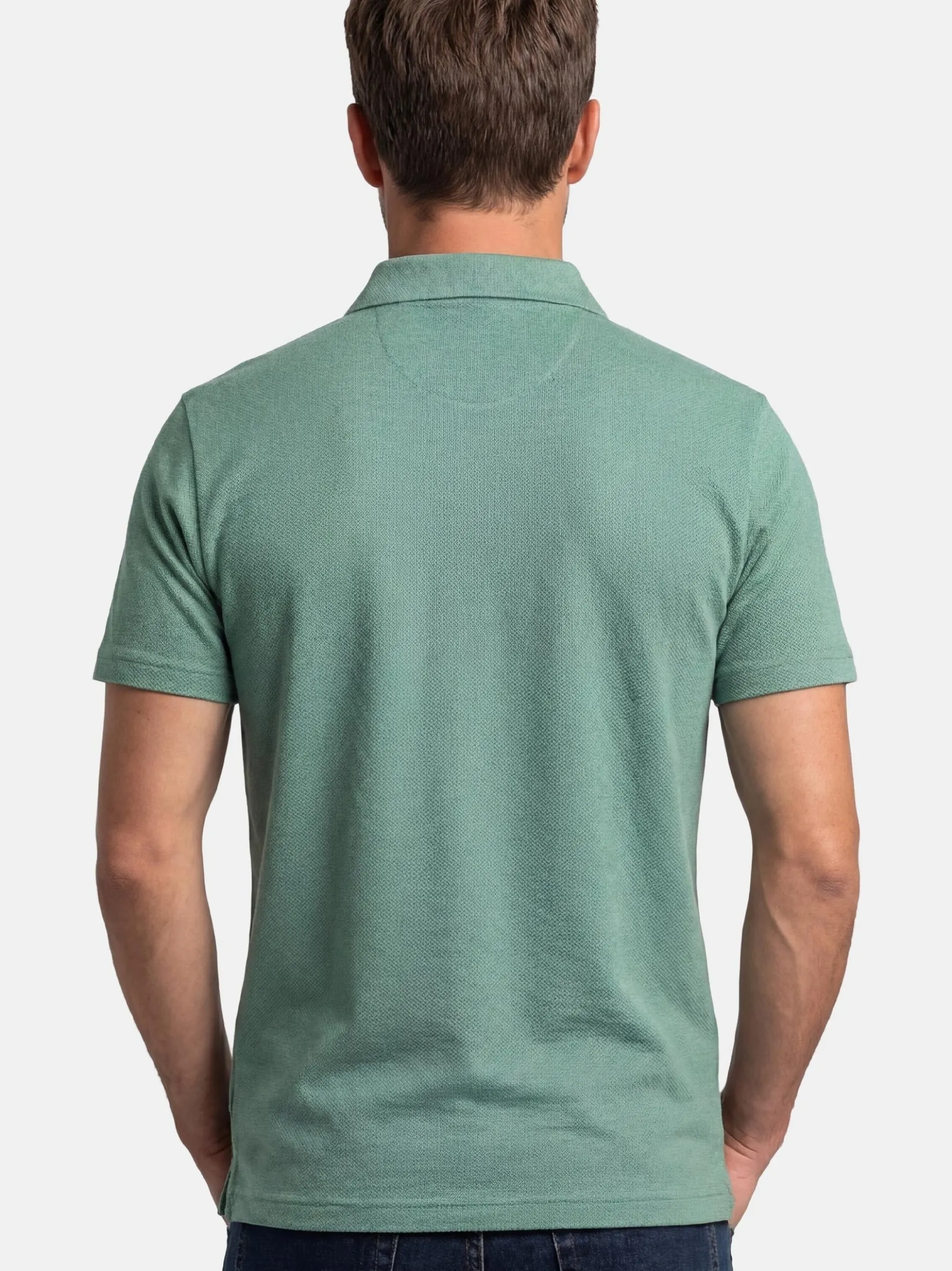 Ragman Herren Poloshirts im 2er-Pack in grün
