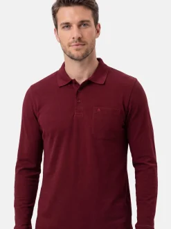Ragman Herren Poloshirts im 3er-Pack in rot