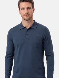 Ragman Herren Poloshirts im 2er-Pack in blau