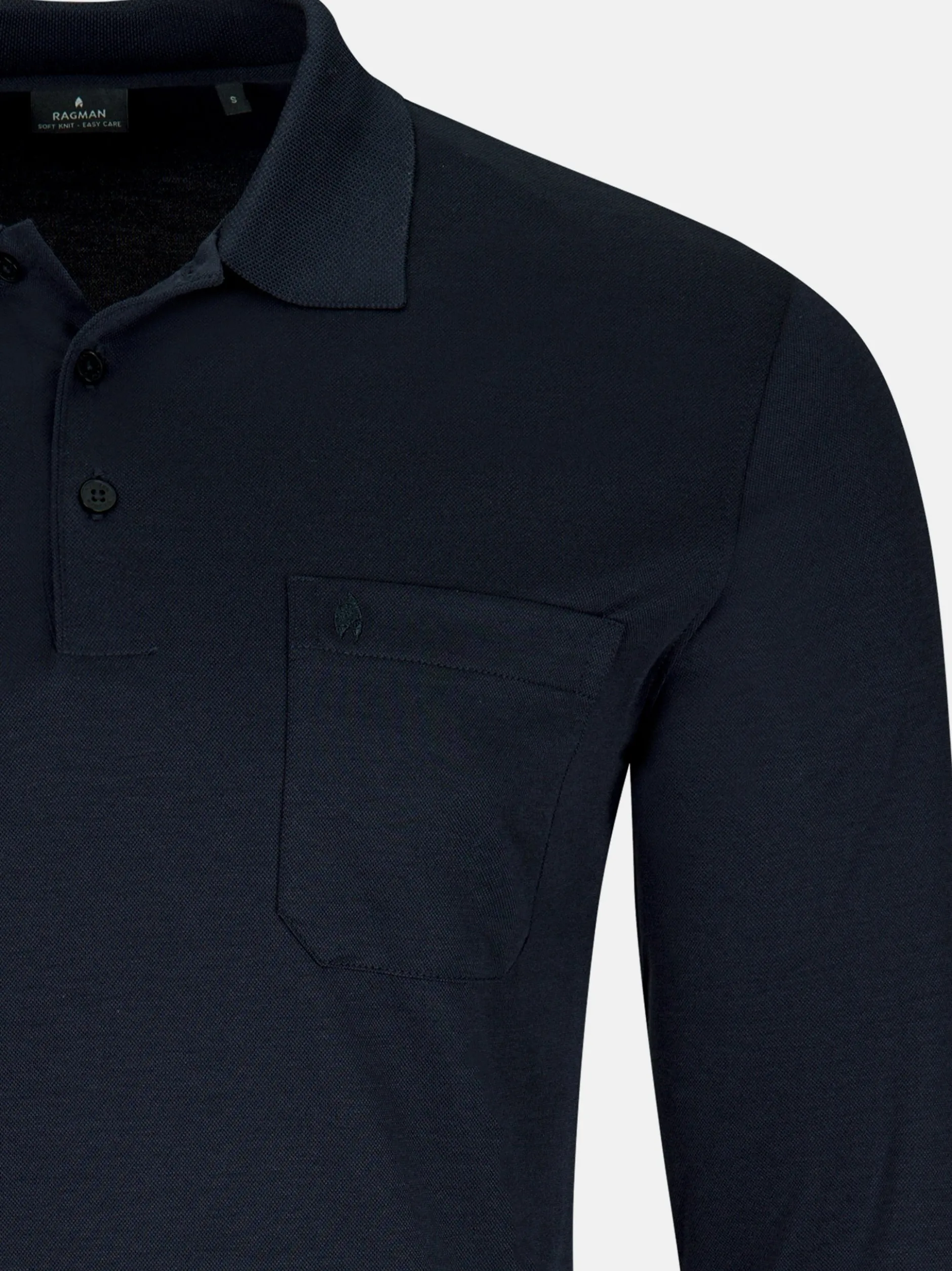 Ragman Herren Poloshirts im 2er-Pack in blau