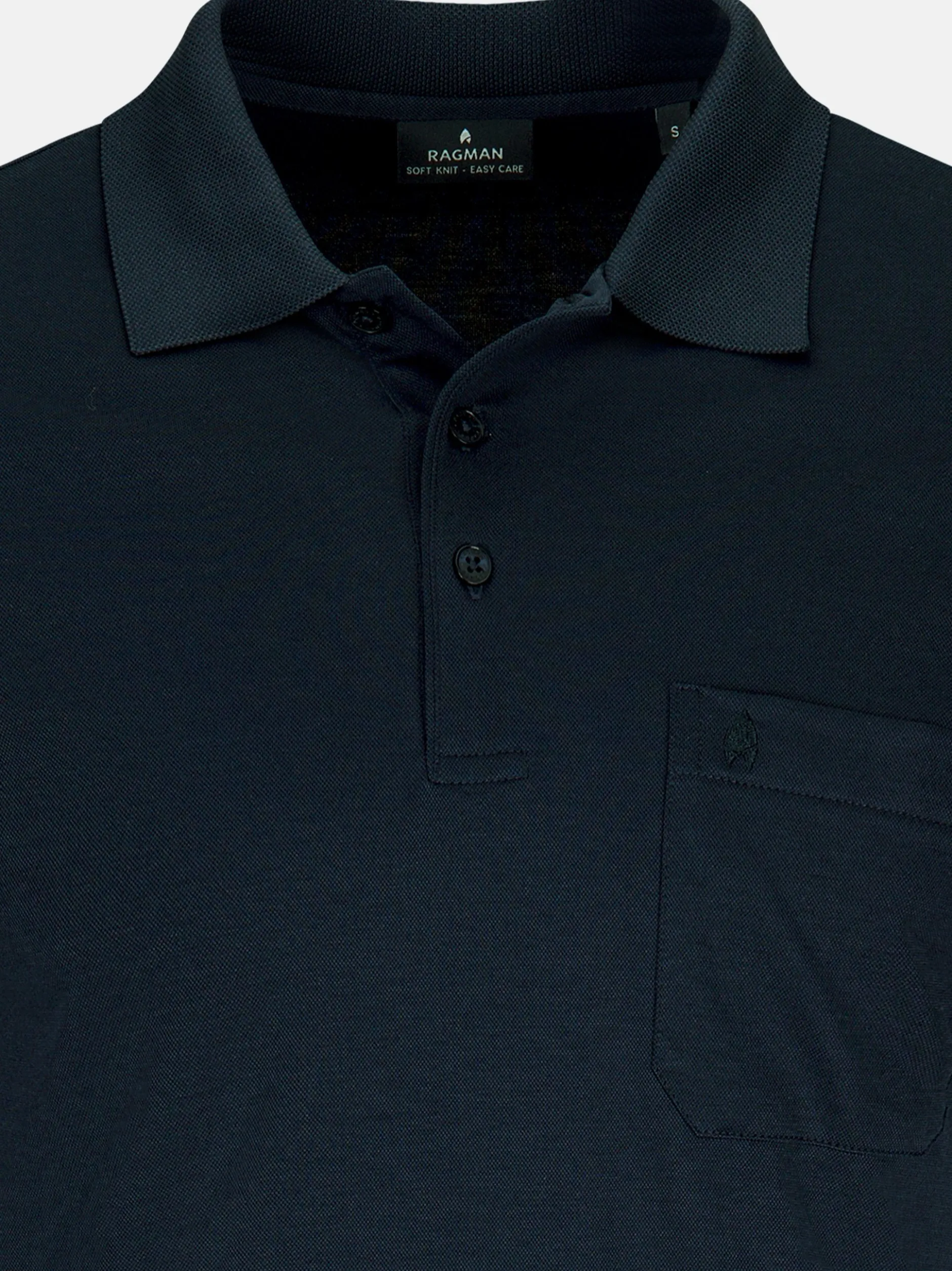 Ragman Herren Poloshirts im 3er-Pack in blau