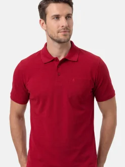 Ragman Herren Poloshirts im 3er-Pack in rot