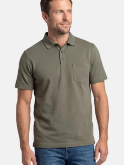 Ragman Herren Poloshirts im 2er-Pack in oliv