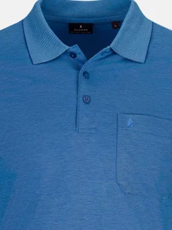 Ragman Herren Poloshirts im 3er-Pack in hellblau