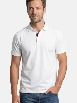 Ragman Herren Poloshirts im 2er-Pack in weiß