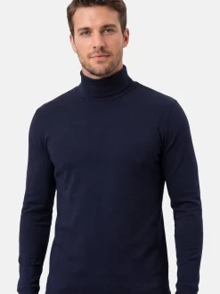 Ragman Herren Rollkragenshirts im 2er-Pack in blau