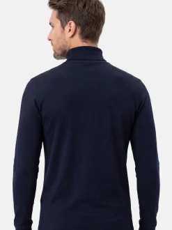 Ragman Herren Rollkragenshirts im 2er-Pack in blau