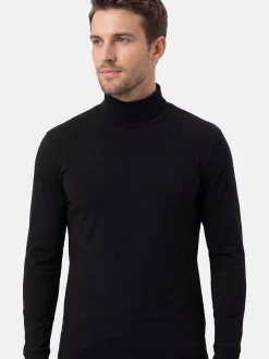 Ragman Herren Rollkragenshirts im 3er-Pack in blau