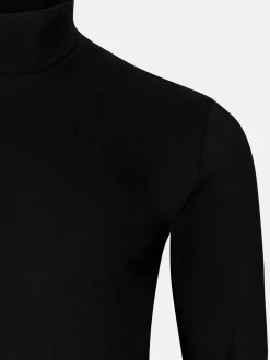 Ragman Herren Rollkragenshirts im 2er-Pack in schwarz