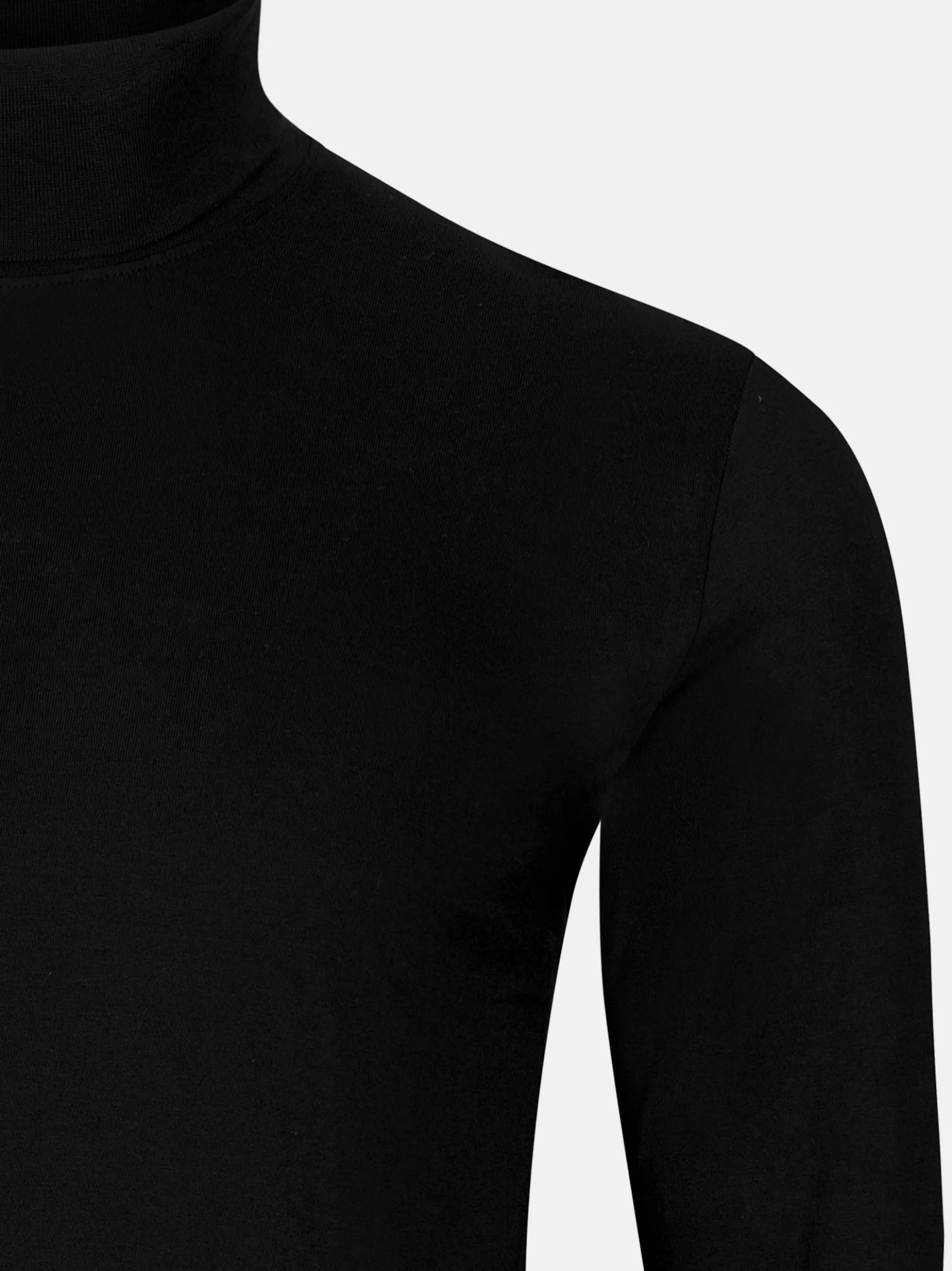 Ragman Herren Rollkragenshirts im 2er-Pack in schwarz